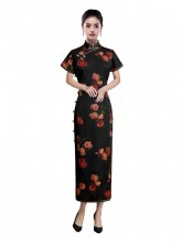 black-cheongsam-silk-fragrant-cloud-yarn-1