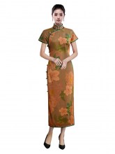 silk-fragrant-mock-collar-short-sleeve-brown-cheongsam-1