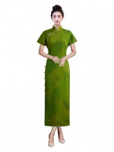 women-qipao-silk-fragrant-cloud-yarn-mock-collar-1