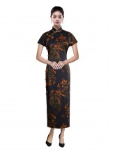 women-qipao-silk-fragrant-cloud-yarn-print-dress-1